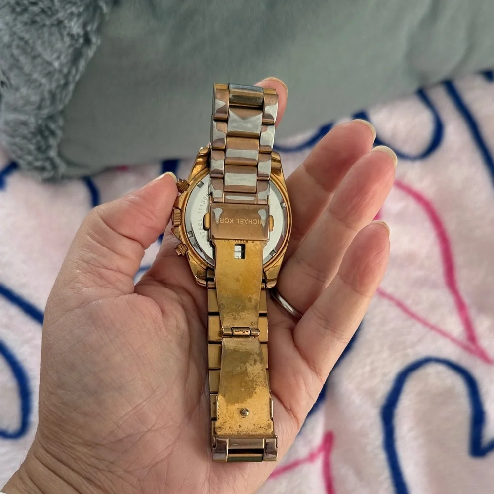 Michael Kors rose Gold-Tone Chronograph Watch